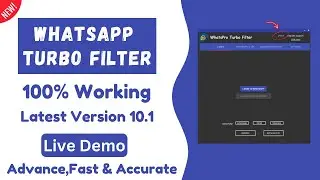 Whastapp bulk number filter software | Whastapp Turbo Filter | Latest Version | 100% Working |
