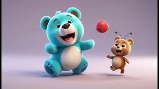 Four Bouncy Balls Go Big and Small | Learn Sizes and Movements | Fun Kids Song