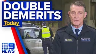 Hefty double demerit points as the long weekend is upon us | 9 News Australia