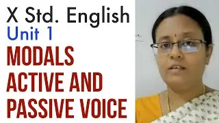 X STD. ENGLISH GRAMMAR | UNIT 1 | Modal Auxiliaries | Active and Passive Voice | TNPSC Group 2 |