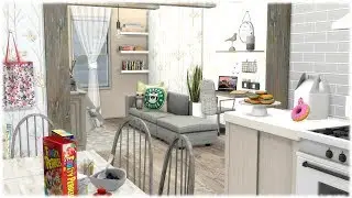 The Sims 4: Speed Build // TINY FAMILY APARTMENT