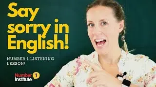 How to say SORRY and APOLOGISE (apologize) in English | Improve your Speaking and Listening