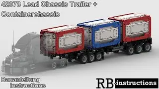 RBi Lead Chassis Trailer und Containerchassis mit Tankcontainer f&uuml;r LEGO&reg; 42078 Mack Anthem