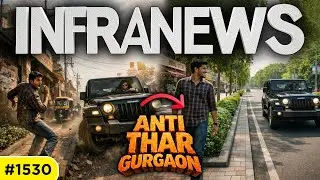 Gurgaon Declares War on Thars 🚧Gurgaon Redesigns Roads for Pedestrians