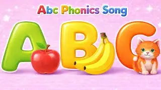 ABC Alphabet Song for Kids 🎶 | A is for Apple 🍎 | Learn Letters & Words
