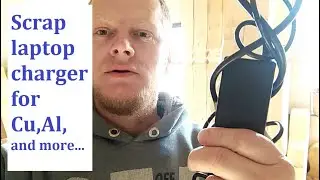 Scrap laptop charger for Cu,Al and more...