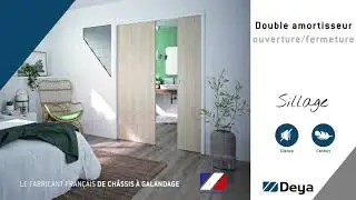Double amortisseur d'ouverture/fermeture Sillage pour châssis à galandage