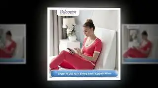 Bed Wedge Pillow | Unique Curved Design for Multi Position Use | Memory Foam Wedge Pillow