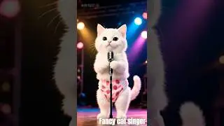 Fancy Singer #cat #catlover #animals #cute #funny #catvideos #funnycats #kitten #cats #foryou #fypシ