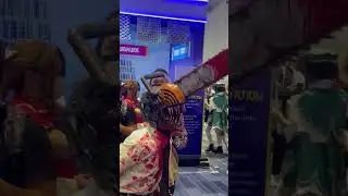 Elektrikli testere cosplayi yapan şapşik adam #shorts testere necmi