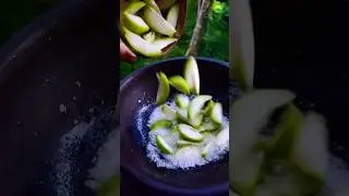 Mouth Watering😋 June Plum Pickle (Ambarella) #viral #shorts @villagehutlife