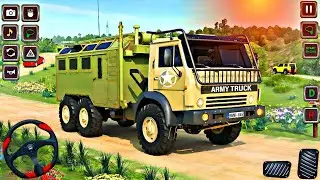 Military Cargo Truck Drive in Mountains | US Army Weapons Delivery Truck Driver | Android GamePlay 