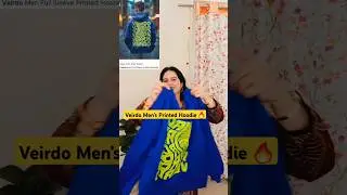Flipkart Veirdo Men&rsquo;s Printed Hoodie 🔥|Veirdo Men's Sweatshirt😎 #shorts#shortfeed#ytshorts #men