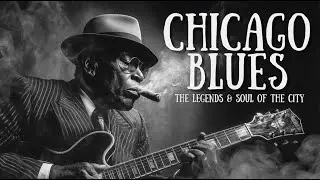 Midnight Soulful Guitar 🎸 Relaxing Chicago Blues Music
