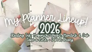 Наконец-то! Мой набор ежедневников и блокнотов на 2026 год! | Sterling Ink, Hemlock & Oak, Hoboni...