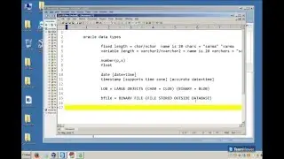 Oracle Class 19Jan2016