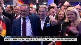Germany's CDU wins election, AfD doubles support