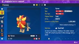 Pyroar (Attacker) - Duos - 7 Star Baxcalibur Raid - Pokemon Scarlet/Violet