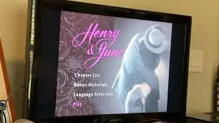 Opening and Menu to Henry & June 1999 DVD