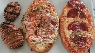 Easy Peasy Pita Bread Pizza with Hedgehog Potatoes
