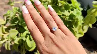 OEC Round Cut Moissanite Solitaire Ring Yellow Gold Engagement Ring Round Cut Ring Wedding Gifts
