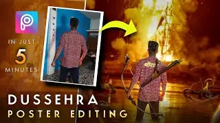 Dussehra Photo Editing Tutorial in Picsart | New Dussehra 2021 Poster Editing | Cam On Sam