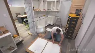 IKEA office kitchen assembly and installation time-lapse.