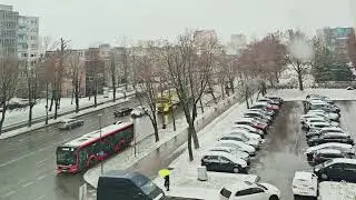 Timelapse: snowfals Kaunas 