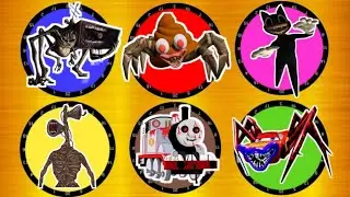 KUMPULAN MONSTER !! Carton Cat,Megahorn vs Siren Head,Poop Head vs McQueen,Kereta Timothy ghost.