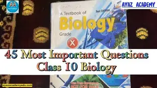 45 Most Important Questions Class 10 Biology For Board Exam 2023