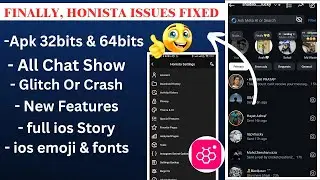 Finally🤩, Honista All issues Solved | Chat Not Show problem Fixed | Honista Crash problems solved |