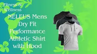 NELEUS Mens Dry Fit Performance Athletic Shirt with Hood  - Fitness & Wellness