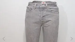 Levis Mens Grey 501 Button Fly Straight Fit Jeans,Size 32/34. Pre-shipping Inspection TheBargainsDen