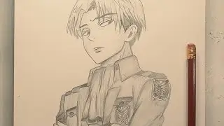 Anime drawing | how to draw Levi Ackerman step-by-step using just a pencil 