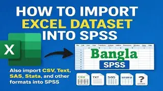 How to Import Excel Data into SPSS | Bangla Tutorial
