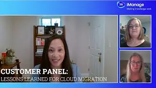 Customer Panel: Lessons Learned for Cloud Migration
