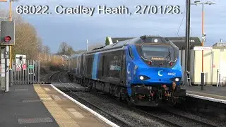 68022, a PROBLEM? Seen at Cradley Heath, set was replaced by 68032 at Moor Street. 27/01/26.