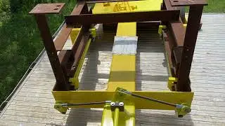 Foot Operated Latch on a Cart