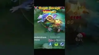 HERO ROGER SAVAGE MOMENT-MLBB #MLBB #mobilelegends  #Youtube #shorts #savage #roger #singapore #rank