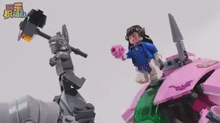 LEGO Overwatch 75973 D.Va & Reinhardt【Stop Motion Animation】