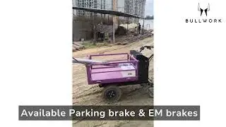 Bullwork Flatbed Wheelbarrow(Electric Load Carrier)