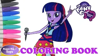 Coloring Book My Little Pony Equestria Girls Twilight Sparkle Happy Magic Toys
