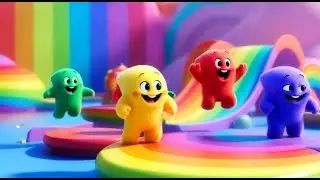 Fall Guys Wobbly Beans Flipped Off the Track | Funny Toddler Song | Kids Rhymes