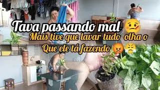 Passei mal a semana toda 😞. Hoje tive que limpar tudo olha  o que ele🐕 tá fazendo 😮‍💨😮‍💨😮‍💨