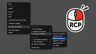 Right Click Prompt: Save Your Best AI Prompts & Paste Anywhere