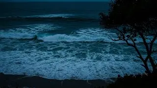 Midnight Beach Waves with Gentle Sea Breeze for Deep Rest and Peaceful Sleeping