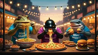 Sigma boy x Brainrot  Food ASMR 🍕🍝 | Super Satisfying |official music video |