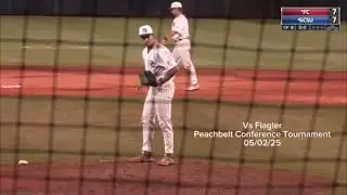 Dominant Outing: Christian Donaldson vs Flagler (6 K&rsquo;s in Relief) | Peach Belt Tournament 2025