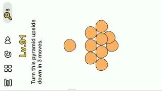 Brain Out Level 97 || Turn This Pyramid Upside Down In 3 Moves.
