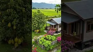 A quaint wooden cottage nestled in the idyllic countryside. #relaxing #countrylife #nature #home